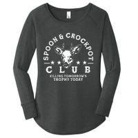 Spoon And Crockpot Club TomorrowS Trophy Deer Hunting Joke Women's Perfect Tri Tunic Long Sleeve Shirt