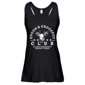 Spoon And Crockpot Club TomorrowS Trophy Deer Hunting Joke Ladies Essential Flowy Tank