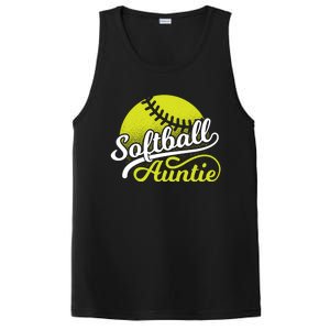 Softball Aunt Coach Softball Auntie Meaningful Gift PosiCharge Competitor Tank