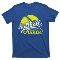 Softball Aunt Coach Softball Auntie Meaningful Gift T-Shirt