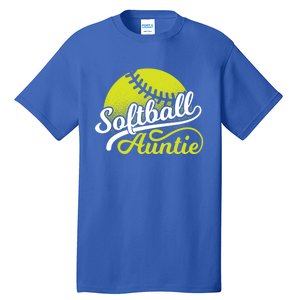 Softball Aunt Coach Softball Auntie Meaningful Gift Tall T-Shirt