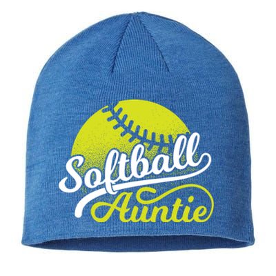 Softball Aunt Coach Softball Auntie Meaningful Gift Sustainable Beanie