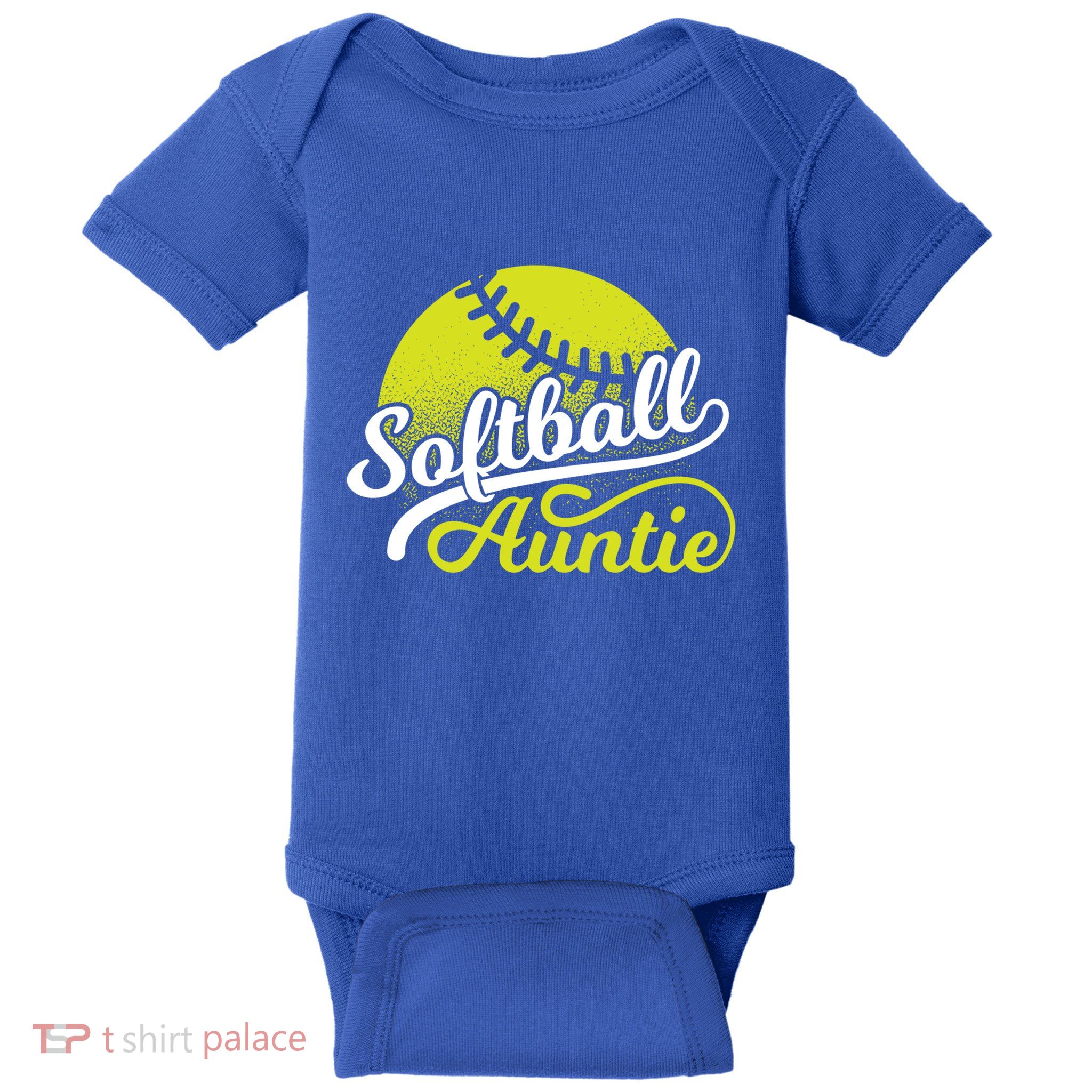 Softball Aunt Coach Softball Auntie Meaningful Gift Baby Bodysuit
