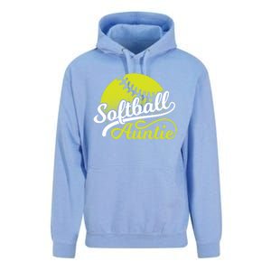 Softball Aunt Coach Softball Auntie Meaningful Gift Unisex Surf Hoodie