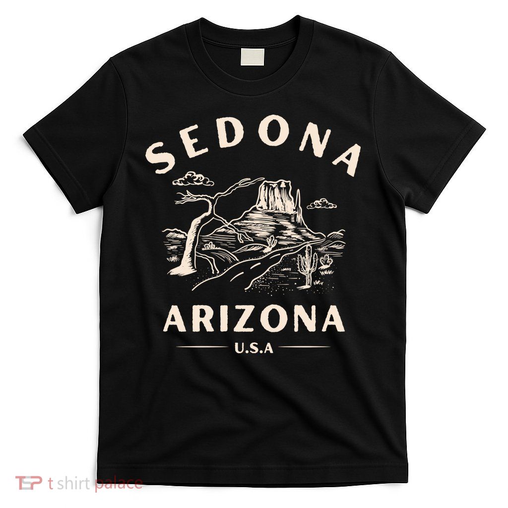 Sedona Arizona Cactus Sunset Desert T-Shirt