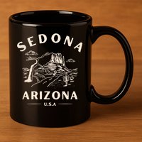 Sedona Arizona Cactus Sunset Desert 11oz C Handle Ceramic Mug