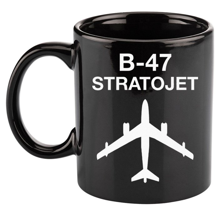 Strategic Air Command B-47 Stratojet SAC Cold War 11oz C Handle Ceramic Mug