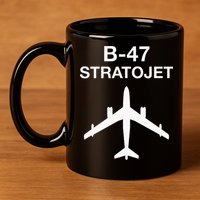 Strategic Air Command B-47 Stratojet SAC Cold War 11oz C Handle Ceramic Mug