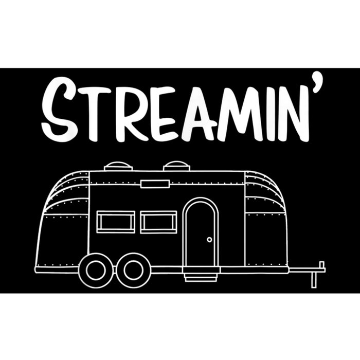 Streamin' Airstream Camping Bumper Sticker