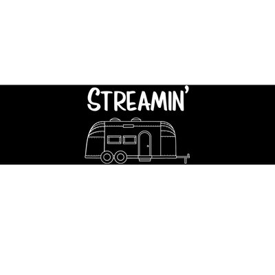 Streamin' Airstream Camping Bumper Sticker