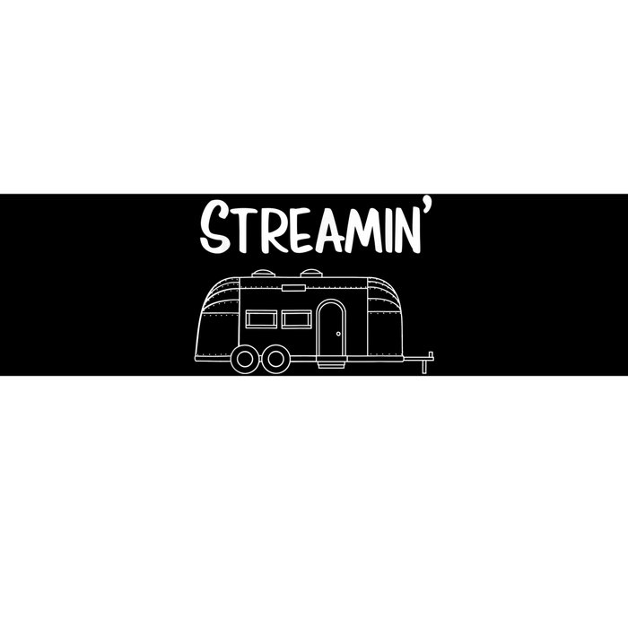 Streamin' Airstream Camping Bumper Sticker