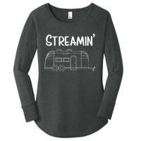 Streamin' Airstream Camping Women's Perfect Tri Tunic Long Sleeve Shirt