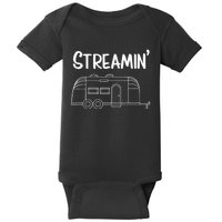 Streamin' Airstream Camping Baby Bodysuit