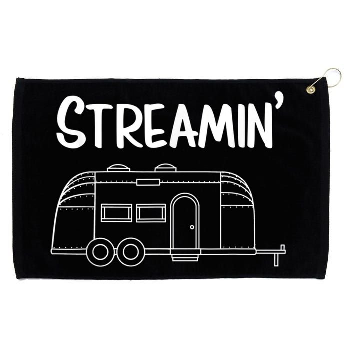 Streamin' Airstream Camping Grommeted Golf Towel