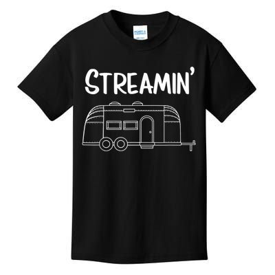 Streamin' Airstream Camping Kids T-Shirt