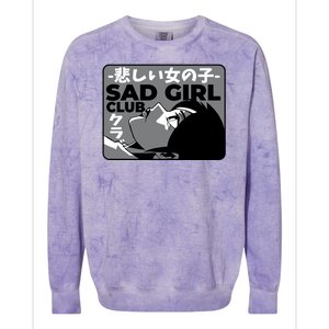 Sad Girl Club Anime Colorblast Crewneck Sweatshirt