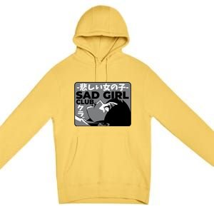 Sad Girl Club Anime Premium Pullover Hoodie