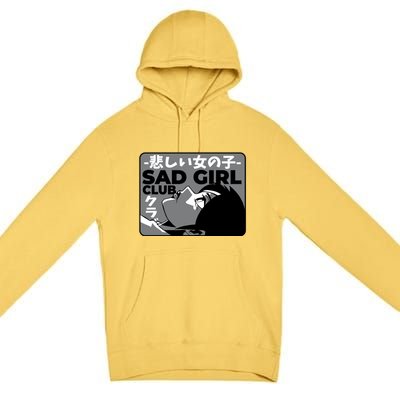 Sad Girl Club Anime Premium Pullover Hoodie