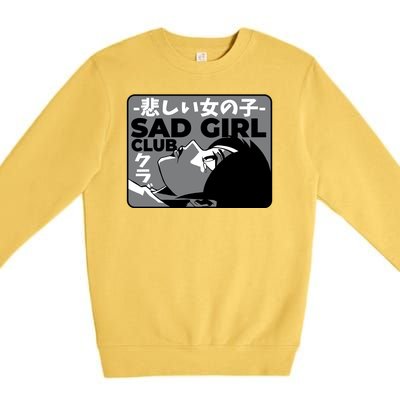 Sad Girl Club Anime Premium Crewneck Sweatshirt