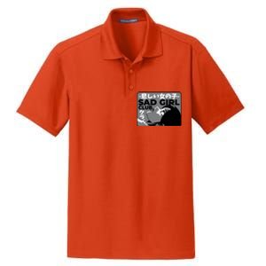 Sad Girl Club Anime Dry Zone Grid Polo