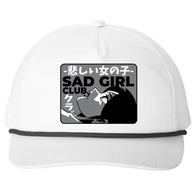 Sad Girl Club Anime Snapback Five-Panel Rope Hat