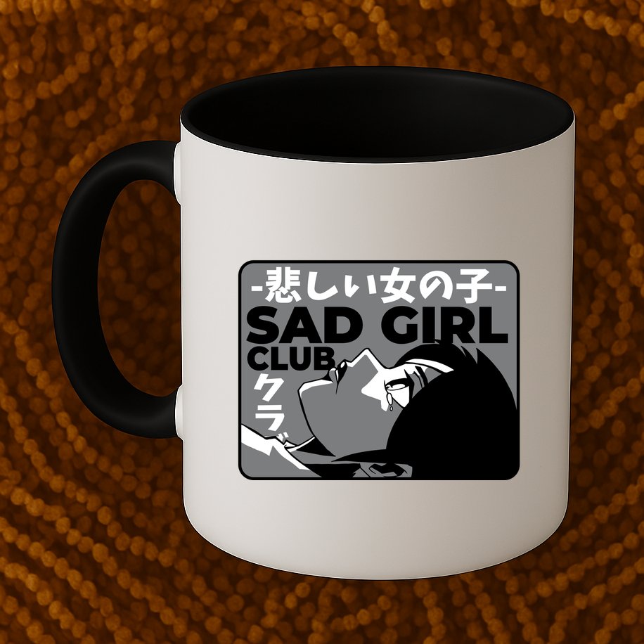Sad Girl Club Anime Mug