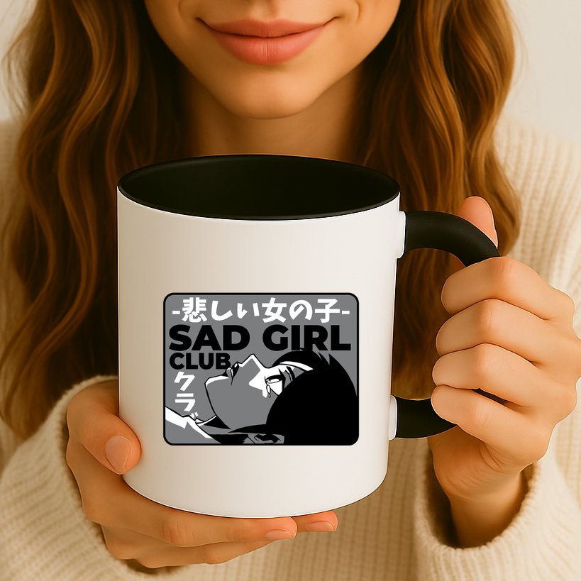 Sad Girl Club Anime Mug