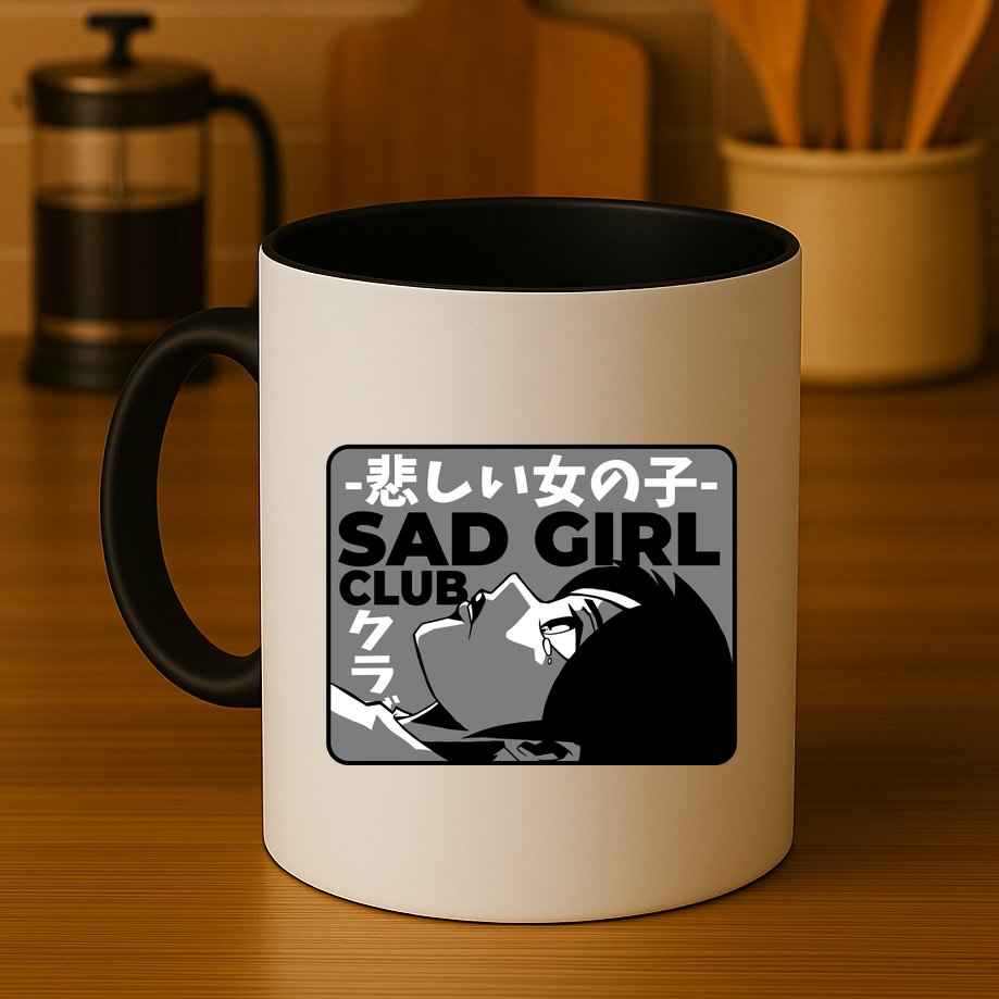 Sad Girl Club Anime Mug