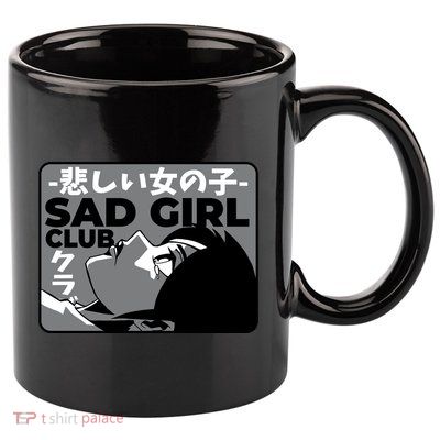 Sad Girl Club Anime 11oz C Handle Ceramic Mug