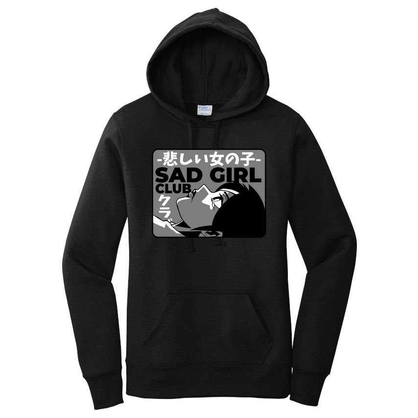 Sad Girl Club Anime Women's Pullover Hoodie
