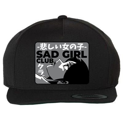 Sad Girl Club Anime Wool Snapback Cap
