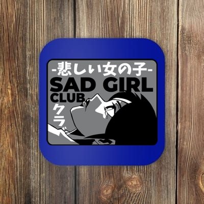 Sad Girl Club Anime Coaster