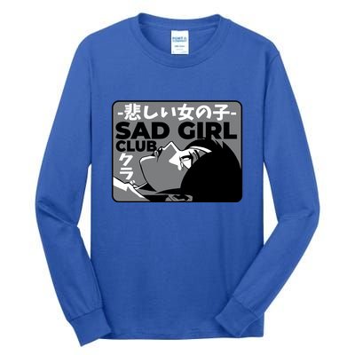 Sad Girl Club Anime Tall Long Sleeve T-Shirt