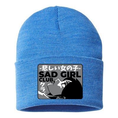 Sad Girl Club Anime Sustainable Knit Beanie