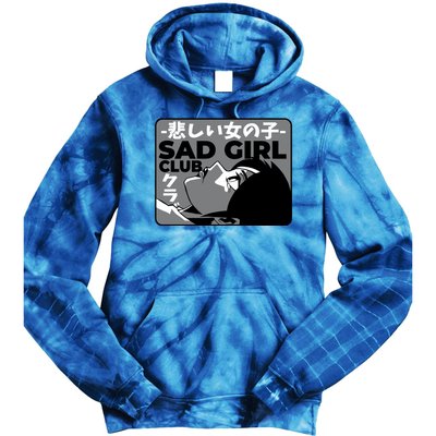 Sad Girl Club Anime Tie Dye Hoodie