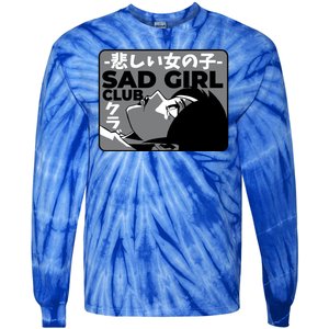 Sad Girl Club Anime Tie-Dye Long Sleeve Shirt