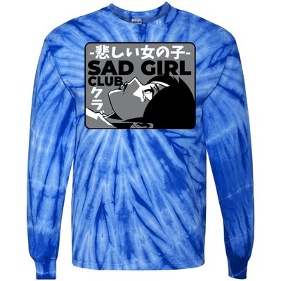 Sad Girl Club Anime Tie-Dye Long Sleeve Shirt