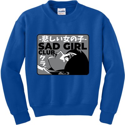 Sad Girl Club Anime Kids Sweatshirt