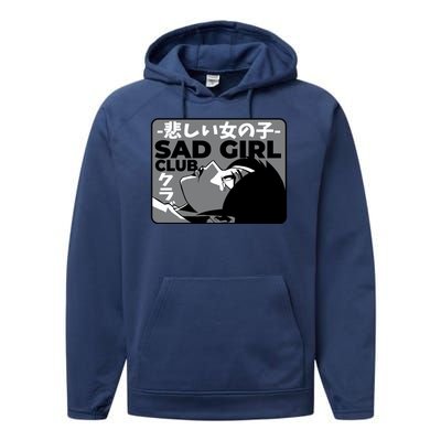 Sad Girl Club Anime Performance Fleece Hoodie