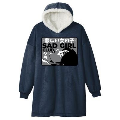 Sad Girl Club Anime Hooded Wearable Blanket