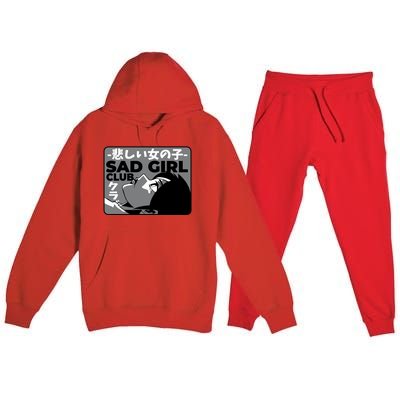 Sad Girl Club Anime Premium Hooded Sweatsuit Set