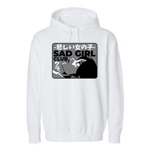 Sad Girl Club Anime Garment-Dyed Fleece Hoodie