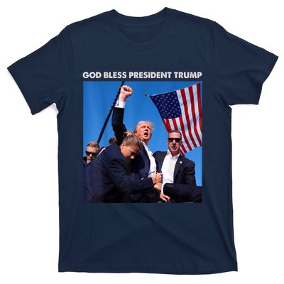 Shooting At Donald Trump Rally Gift God Bless President Trump T-Shirt