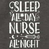 Sleep All Day Nurse All Night Women Nursing Nurses Vector Backpack