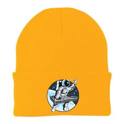 Space Astronaut Dj Disc Jockey Dancing Graphic Cool Designs Funny Gift Knit Cap Winter Beanie