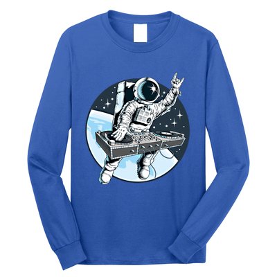 Space Astronaut Dj Disc Jockey Dancing Graphic Cool Designs Funny Gift Long Sleeve Shirt