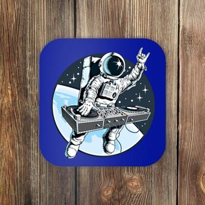 Space Astronaut Dj Disc Jockey Dancing Graphic Cool Designs Funny Gift Coaster