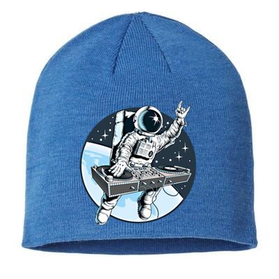 Space Astronaut Dj Disc Jockey Dancing Graphic Cool Designs Funny Gift Sustainable Beanie