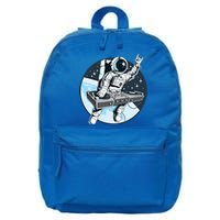 Space Astronaut Dj Disc Jockey Dancing Graphic Cool Designs Funny Gift 16 in Basic Backpack