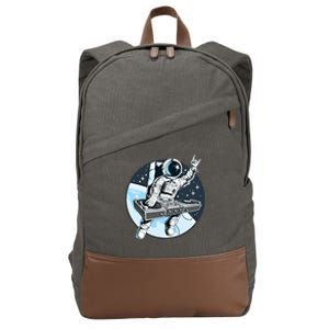 Space Astronaut Dj Disc Jockey Dancing Graphic Cool Designs Funny Gift Cotton Canvas Backpack